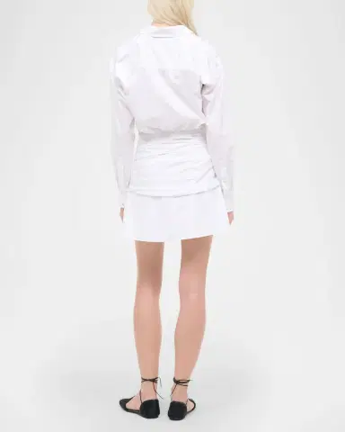 STAUD Indya Poplin Mini Shirtdress | Thumbnail 3