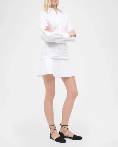 STAUD Indya Poplin Mini Shirtdress | Thumbnail 4
