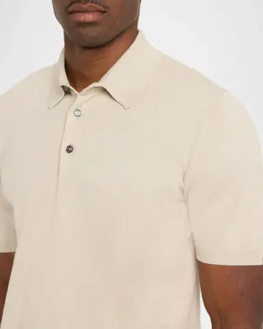 Kiton Men's Cotton Knit Polo Shirt | Thumbnail 5