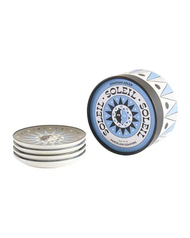 Jonathan Adler Soleil Coasters, Set of 4