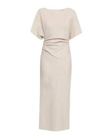 Staud Amelie Linen-Blend Midi Dress | Thumbnail 1