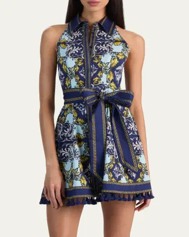 Alice + Olivia Lucy Sleeveless Mini Dress | Thumbnail 4