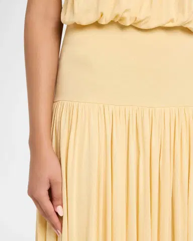 Toteme Soft Gathered Halter Midi Bubble Dress | Thumbnail 5 Toteme Soft Gathered Halter Midi Bubble Dress | Thumbnail 5