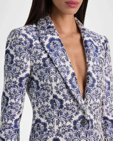 ALICE + OLIVIA Breann Long Fitted Blazer | Thumbnail 5 ALICE + OLIVIA Breann Long Fitted Blazer | Thumbnail 5