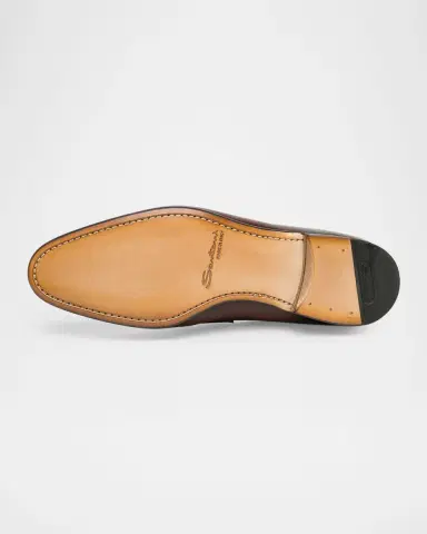 Santoni Men's Darius Leather Penny Loafers | Thumbnail 7