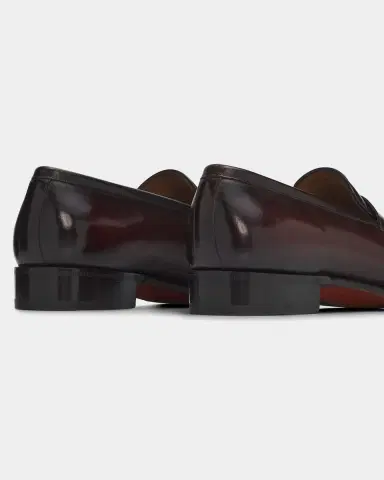 Santoni Men's Arco Leather Loafers | Thumbnail 3