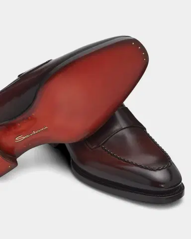 Santoni Men's Arco Leather Loafers | Thumbnail 5