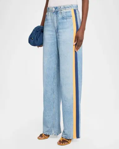 rag & bone rb Miramar Terry Wide-Leg Track Jeans | Thumbnail 3 rag & bone rb Miramar Terry Wide-Leg Track Jeans | Thumbnail 3