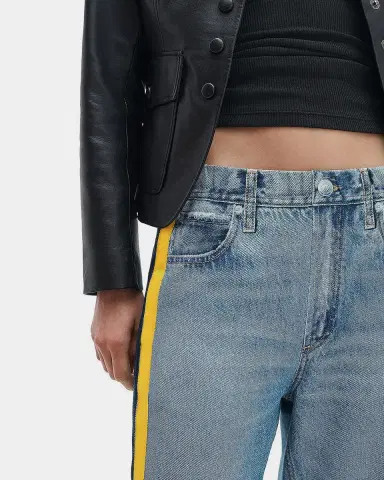 rag & bone rb Miramar Terry Wide-Leg Track Jeans | Thumbnail 7 rag & bone rb Miramar Terry Wide-Leg Track Jeans | Thumbnail 7