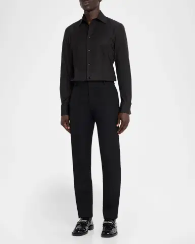 Burberry Men's Slim Fit Cotton Tuxedo Shirt | Thumbnail 2