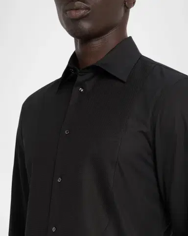 Burberry Men's Slim Fit Cotton Tuxedo Shirt | Thumbnail 5