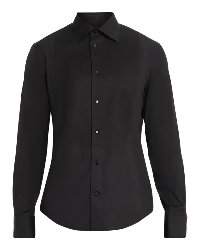 Burberry Men 's Slim Fit Cotton Tuxedo Shirt