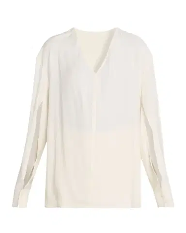 Toteme V-Neck Slit-Sleeve Blouse | Thumbnail 1
