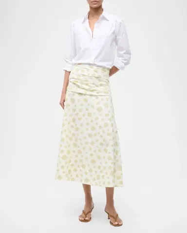 STAUD Sol Ditsy Floral Midi Skirt | Thumbnail 2 STAUD Sol Ditsy Floral Midi Skirt | Thumbnail 2