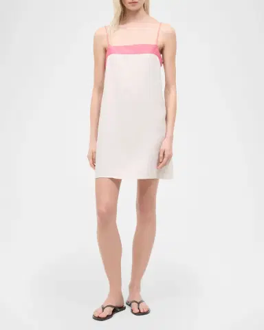 STAUD Laura Linen Mini Dress | Thumbnail 2 STAUD Laura Linen Mini Dress | Thumbnail 2