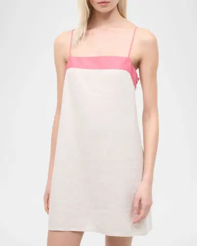 STAUD Laura Linen Mini Dress | Thumbnail 3 STAUD Laura Linen Mini Dress | Thumbnail 3