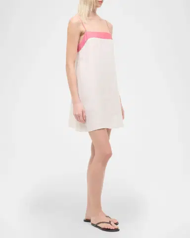 STAUD Laura Linen Mini Dress | Thumbnail 6 STAUD Laura Linen Mini Dress | Thumbnail 6