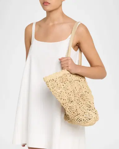 BTB Los Angeles Lacera Woven Raffia Tote Bag | Thumbnail 2 BTB Los Angeles Lacera Woven Raffia Tote Bag | Thumbnail 2