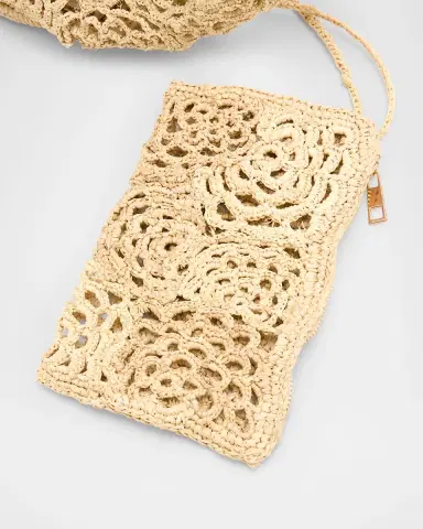BTB Los Angeles Lacera Woven Raffia Tote Bag | Thumbnail 6 BTB Los Angeles Lacera Woven Raffia Tote Bag | Thumbnail 6