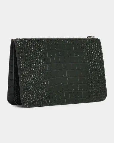 Toteme Croc-Embossed Leather Clutch Bag | Thumbnail 12