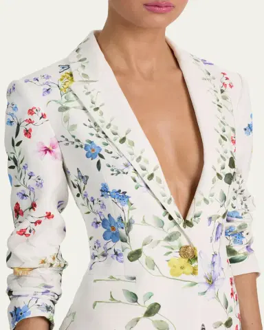 ALICE + OLIVIA Breann Long Fitted Blazer | Thumbnail 5 ALICE + OLIVIA Breann Long Fitted Blazer | Thumbnail 5