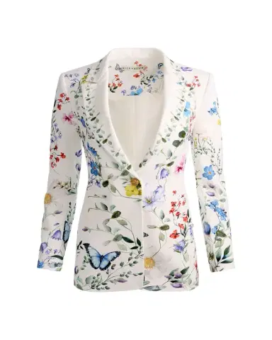 ALICE + OLIVIA Breann Long Fitted Blazer | Thumbnail 1 ALICE + OLIVIA Breann Long Fitted Blazer | Thumbnail 1