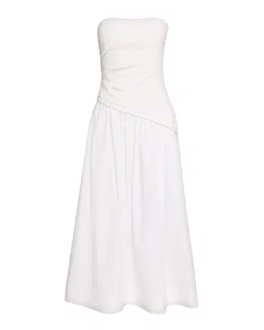 STAUD Nia Smocked Midi Dress | Thumbnail 1