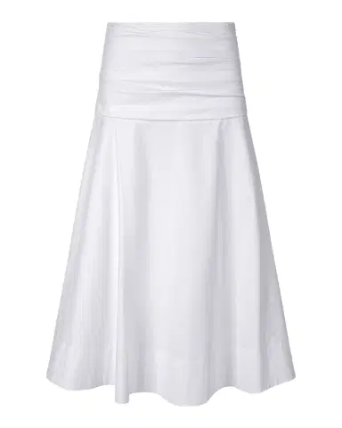 STAUD Sol Ruched Midi Skirt | Thumbnail 1 STAUD Sol Ruched Midi Skirt | Thumbnail 1