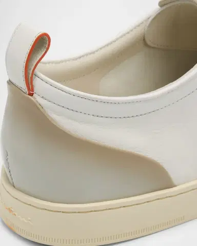 Santoni Men's Off Duty Leather Low-Top Sneakers | Thumbnail 5 Santoni Men's Off Duty Leather Low-Top Sneakers | Thumbnail 5