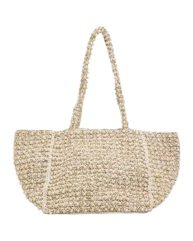 BTB Los Angeles Metallic Pearl-Embellished Raffia Tote Bag | Thumbnail 1 BTB Los Angeles Metallic Pearl-Embellished Raffia Tote Bag | Thumbnail 1
