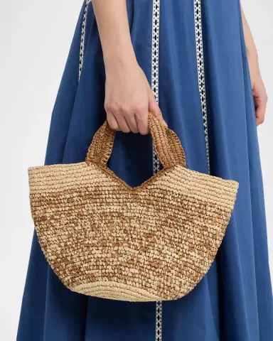 BTB Los Angeles Bronson Mini Raffia Tote Bag | Thumbnail 2