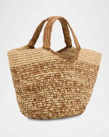 BTB Los Angeles Bronson Mini Raffia Tote Bag | Thumbnail 3