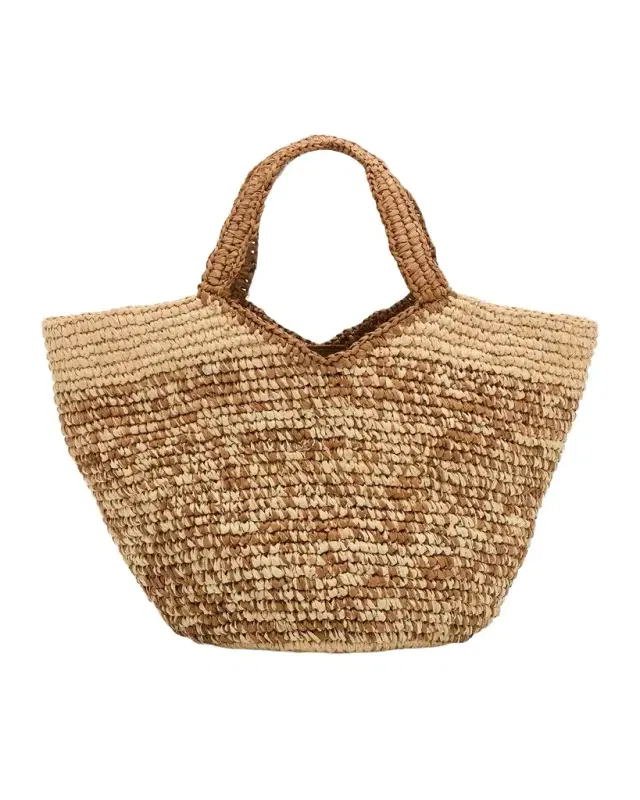 Bronson Mini Raffia Tote Bag