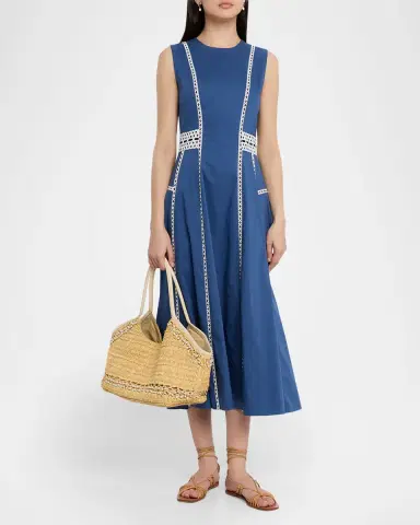 BTB Los Angeles Brandie Pearly-Trim Raffia Tote Bag | Thumbnail 5 BTB Los Angeles Brandie Pearly-Trim Raffia Tote Bag | Thumbnail 5