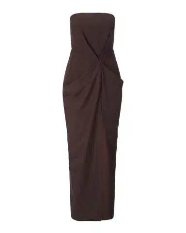 STAUD Kara Gathered Strapless Maxi Dress | Thumbnail 1 STAUD Kara Gathered Strapless Maxi Dress | Thumbnail 1