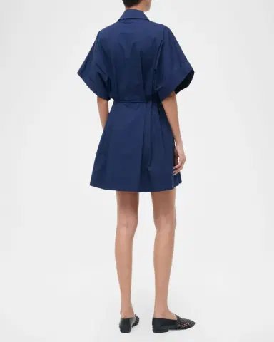 Staud Cori Zip-Front Mini Dress | Thumbnail 3