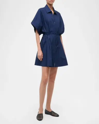 Staud Cori Zip-Front Mini Dress | Thumbnail 5