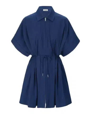 Staud Cori Zip-Front Mini Dress | Thumbnail 1