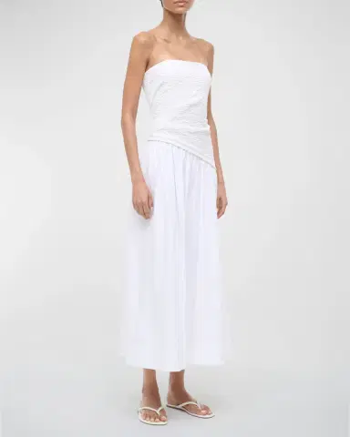 STAUD Elira Cowl-Neck Silk Dress | Thumbnail 4 STAUD Elira Cowl-Neck Silk Dress | Thumbnail 4