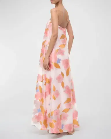Staud Allyson Floral Jacquard Organza Dress | Thumbnail 3 Staud Allyson Floral Jacquard Organza Dress | Thumbnail 3