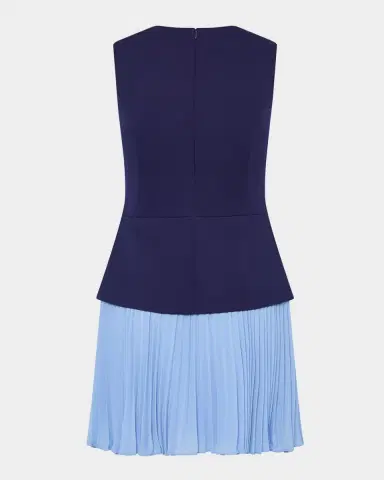 Milly Haddy Cady & Pleated Chiffon Mini Dress | Thumbnail 3 Milly Haddy Cady & Pleated Chiffon Mini Dress | Thumbnail 3