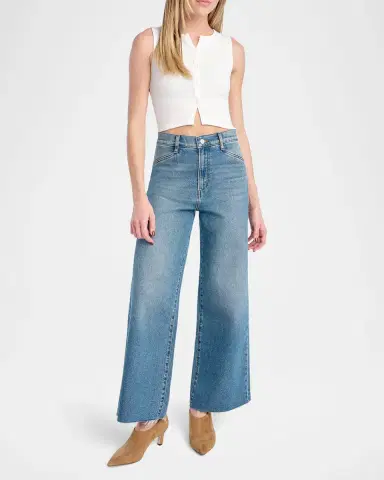 Favorite Daughter The Mischa Shortie High-Rise Wide-Leg Jeans | Thumbnail 2 Favorite Daughter The Mischa Shortie High-Rise Wide-Leg Jeans | Thumbnail 2