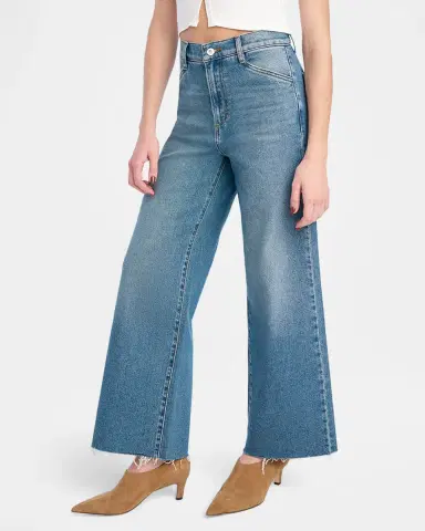 Favorite Daughter The Mischa Shortie High-Rise Wide-Leg Jeans | Thumbnail 4 Favorite Daughter The Mischa Shortie High-Rise Wide-Leg Jeans | Thumbnail 4