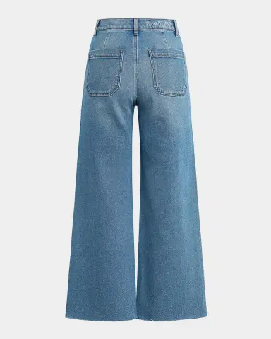 Favorite Daughter The Mischa Shortie High-Rise Wide-Leg Jeans | Thumbnail 5 Favorite Daughter The Mischa Shortie High-Rise Wide-Leg Jeans | Thumbnail 5