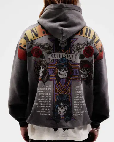 Represent x Guns N' Roses Men's Tour Hoodie | Thumbnail 5 Represent x Guns N' Roses Men's Tour Hoodie | Thumbnail 5