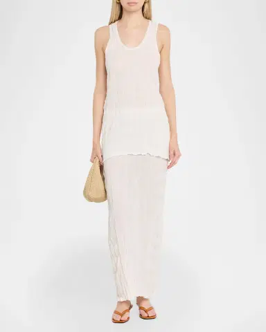 TOTEME Crinkled Knit Maxi Skirt | Thumbnail 2 TOTEME Crinkled Knit Maxi Skirt | Thumbnail 2