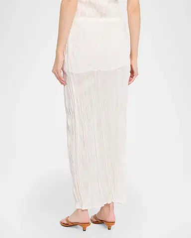 TOTEME Crinkled Knit Maxi Skirt | Thumbnail 3 TOTEME Crinkled Knit Maxi Skirt | Thumbnail 3