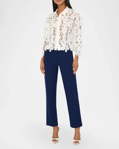 Milly June Roja Floral Lace Top | Thumbnail 2