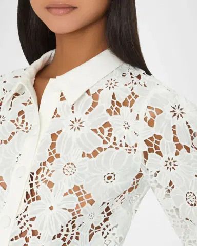 Milly June Roja Floral Lace Top | Thumbnail 4