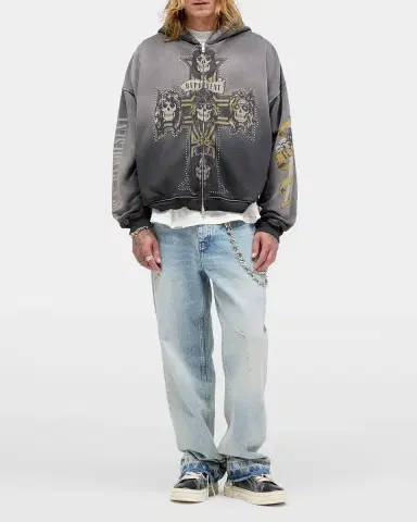 Represent x Guns N' Roses Men's Cross Zip Through Hoodie | Thumbnail 2